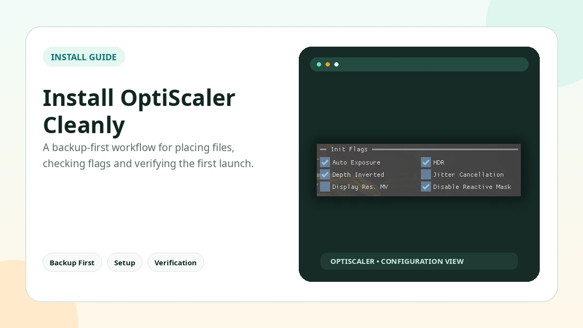 OptiScaler installation steps illustration