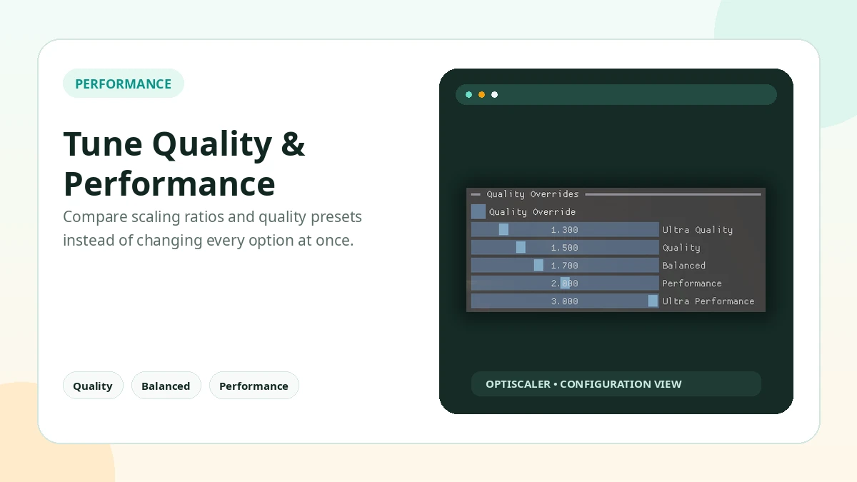 OptiScaler Optimization feature illustration